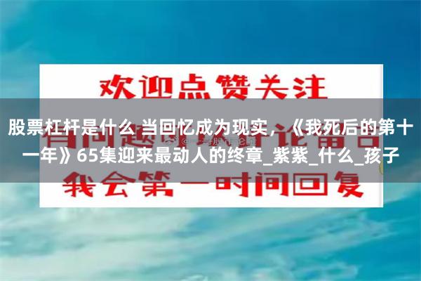 股票杠杆是什么 当回忆成为现实，《我死后的第十一年》65集迎来最动人的终章_紫紫_什么_孩子