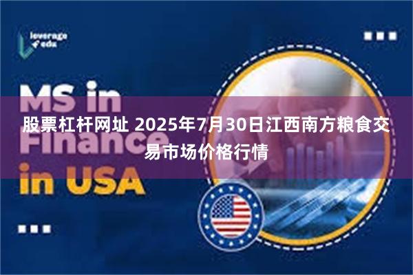 股票杠杆网址 2025年7月30日江西南方粮食交易市场价格行情