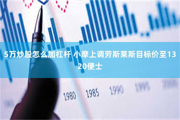 5万炒股怎么加杠杆 小摩上调劳斯莱斯目标价至1320便士